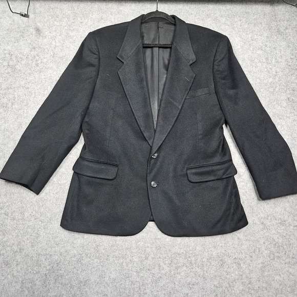 Fioravanti Couture Pure Cashmere 2 Button Sport Coat Blazer Black size 42 / 44 R